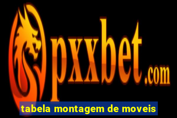 tabela montagem de moveis